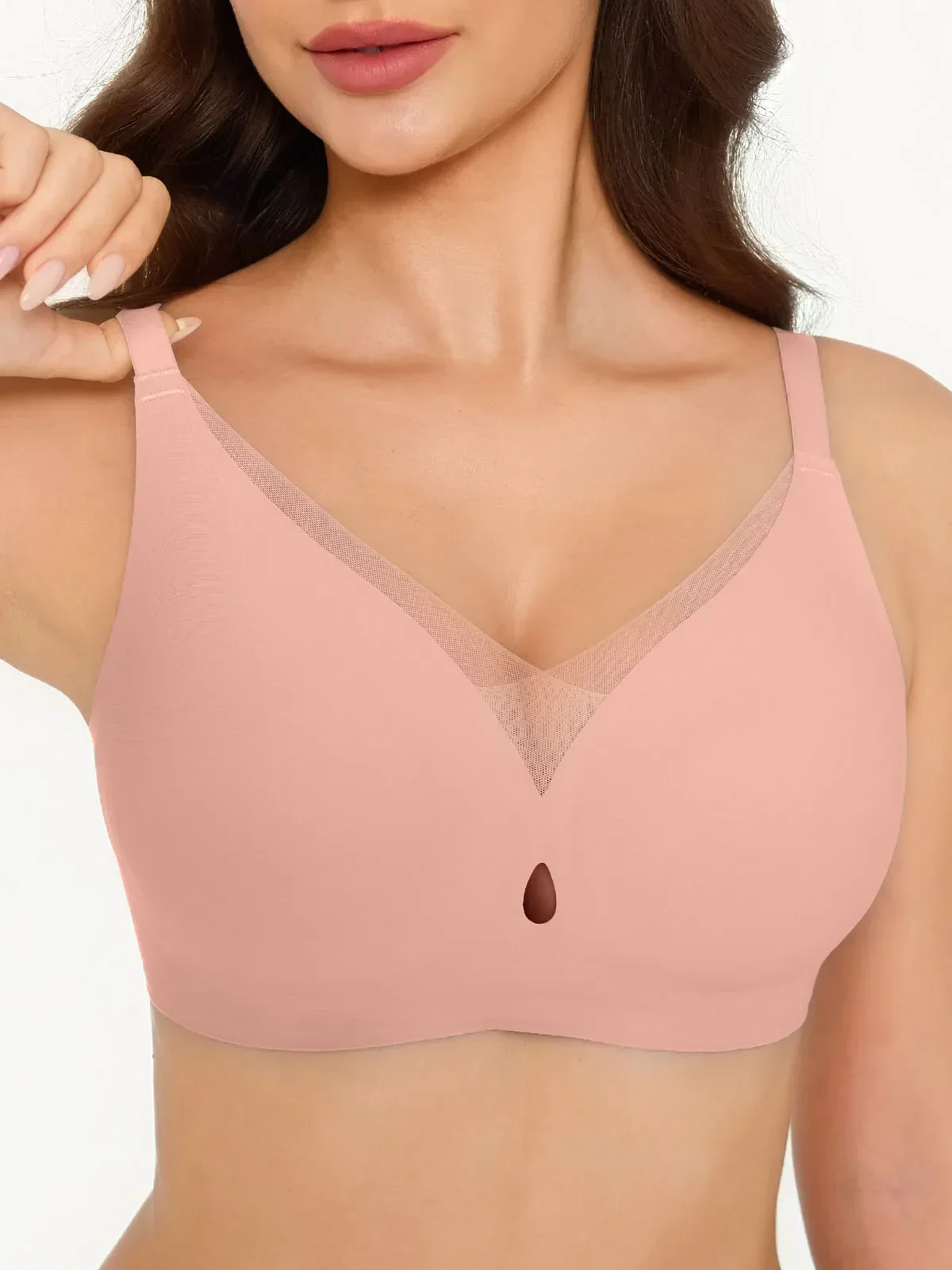 Seamless Breathable Contour Plunge Bra - Image 12