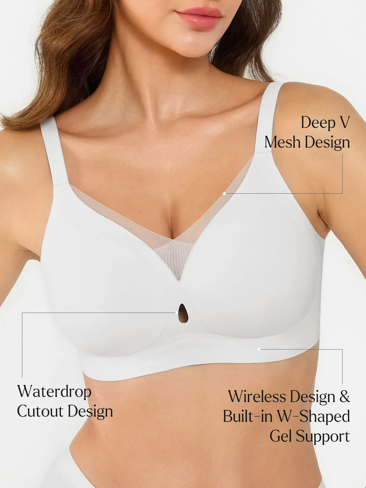Seamless Breathable Contour Plunge Bra - Image 15