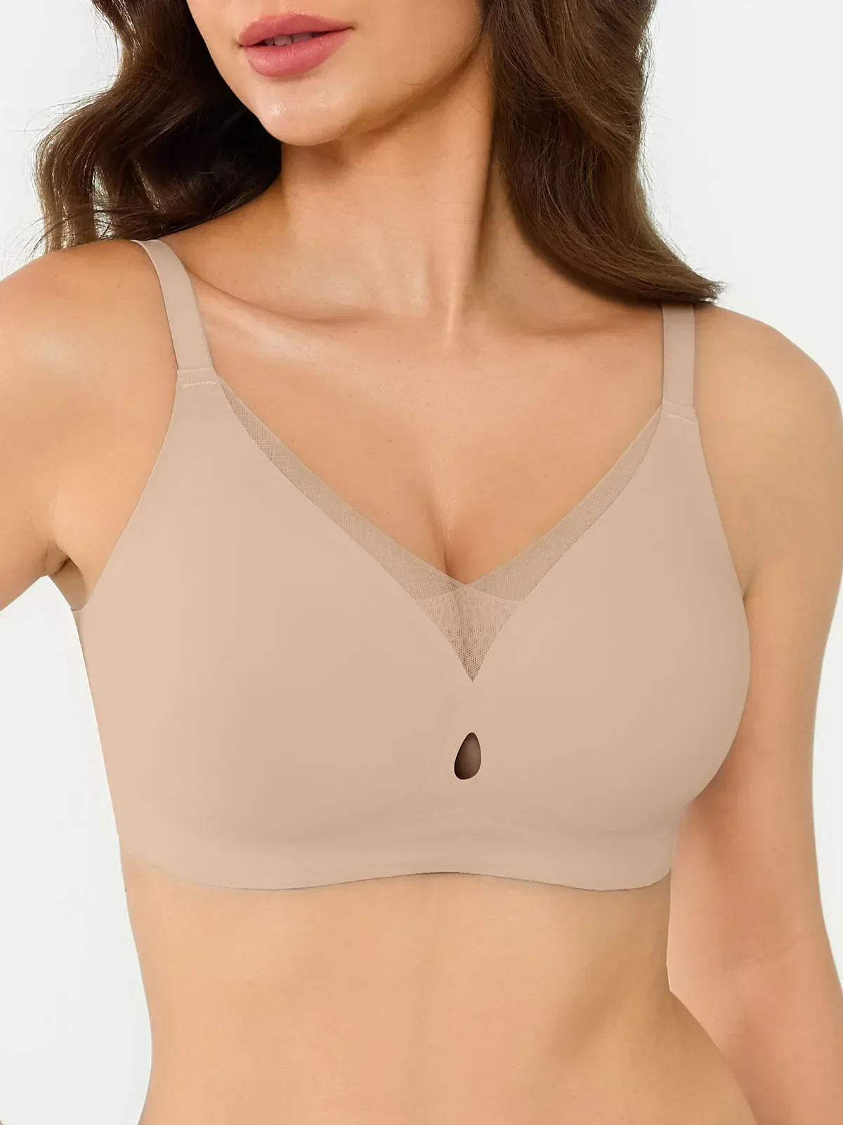 Seamless Breathable Contour Plunge Bra - Image 22