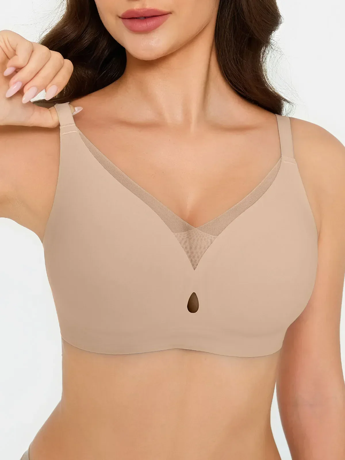 Seamless Breathable Contour Plunge Bra - Image 26