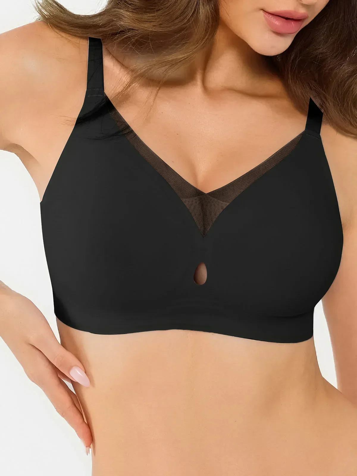 Seamless Breathable Contour Plunge Bra - Image 33
