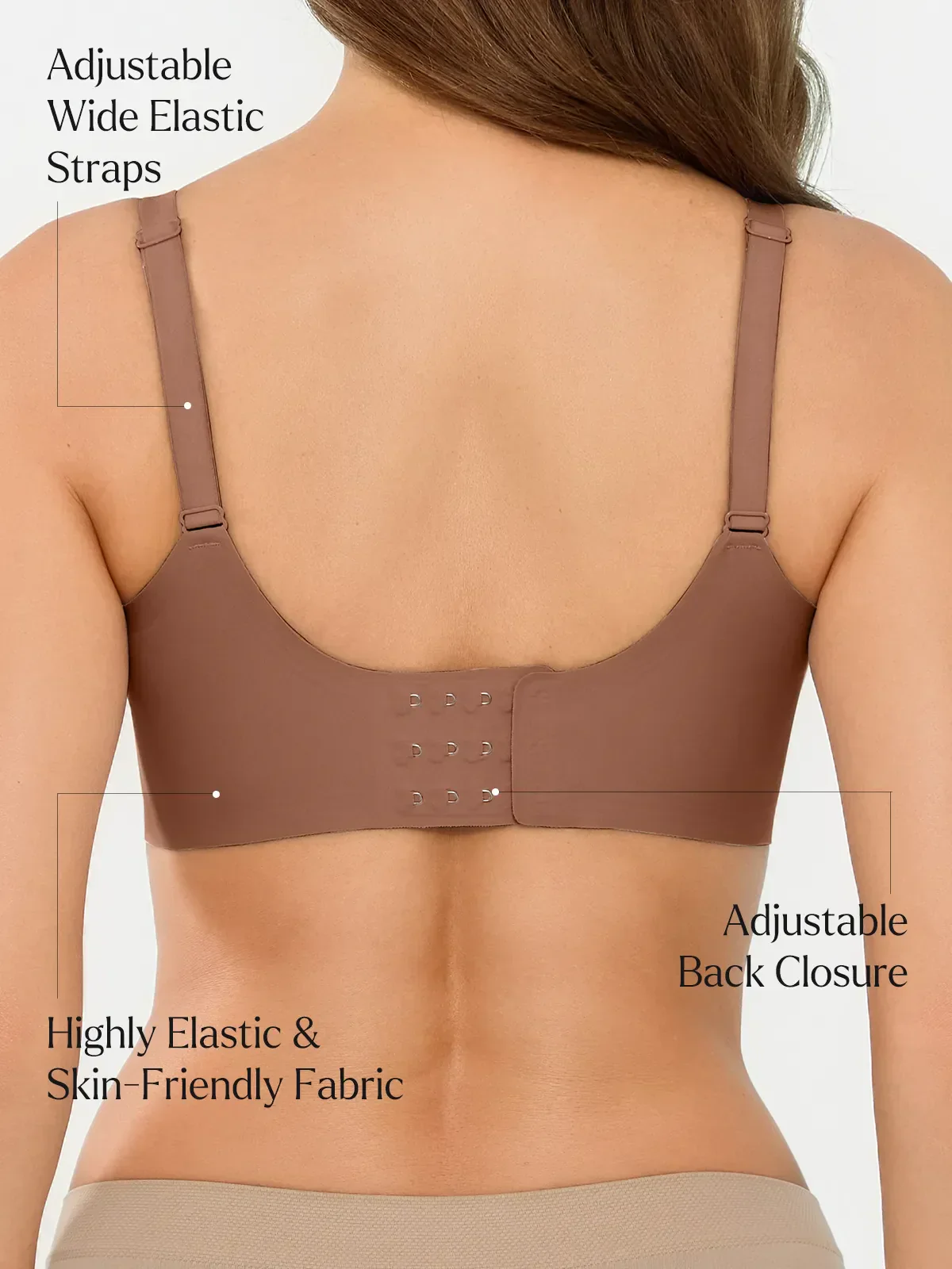 Seamless Breathable Contour Plunge Bra - Image 4