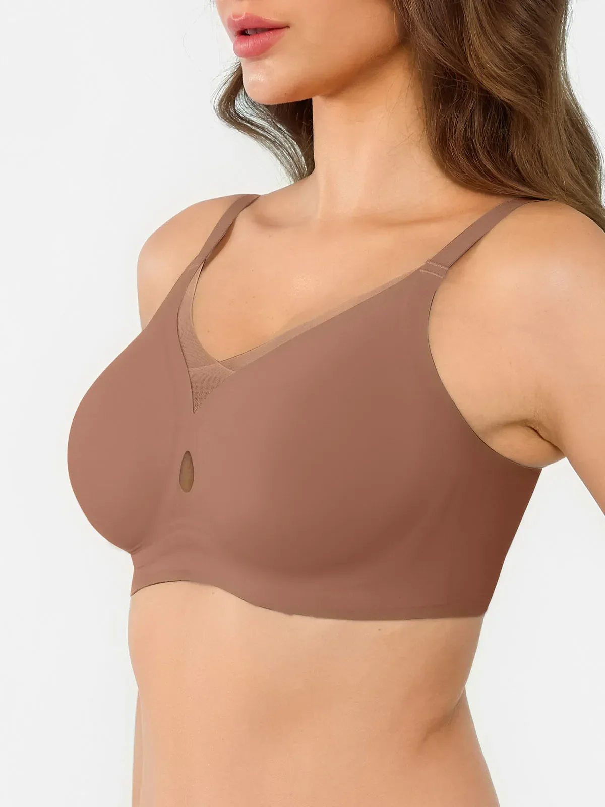 Seamless Breathable Contour Plunge Bra - Image 6