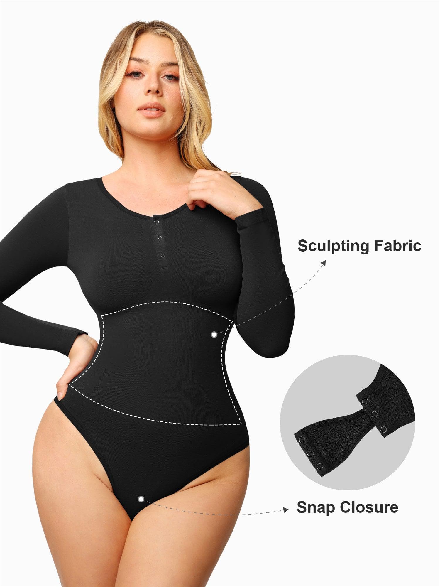 Shapewear Seamless Modal Smoothing Thong Bodysuits - Image 26