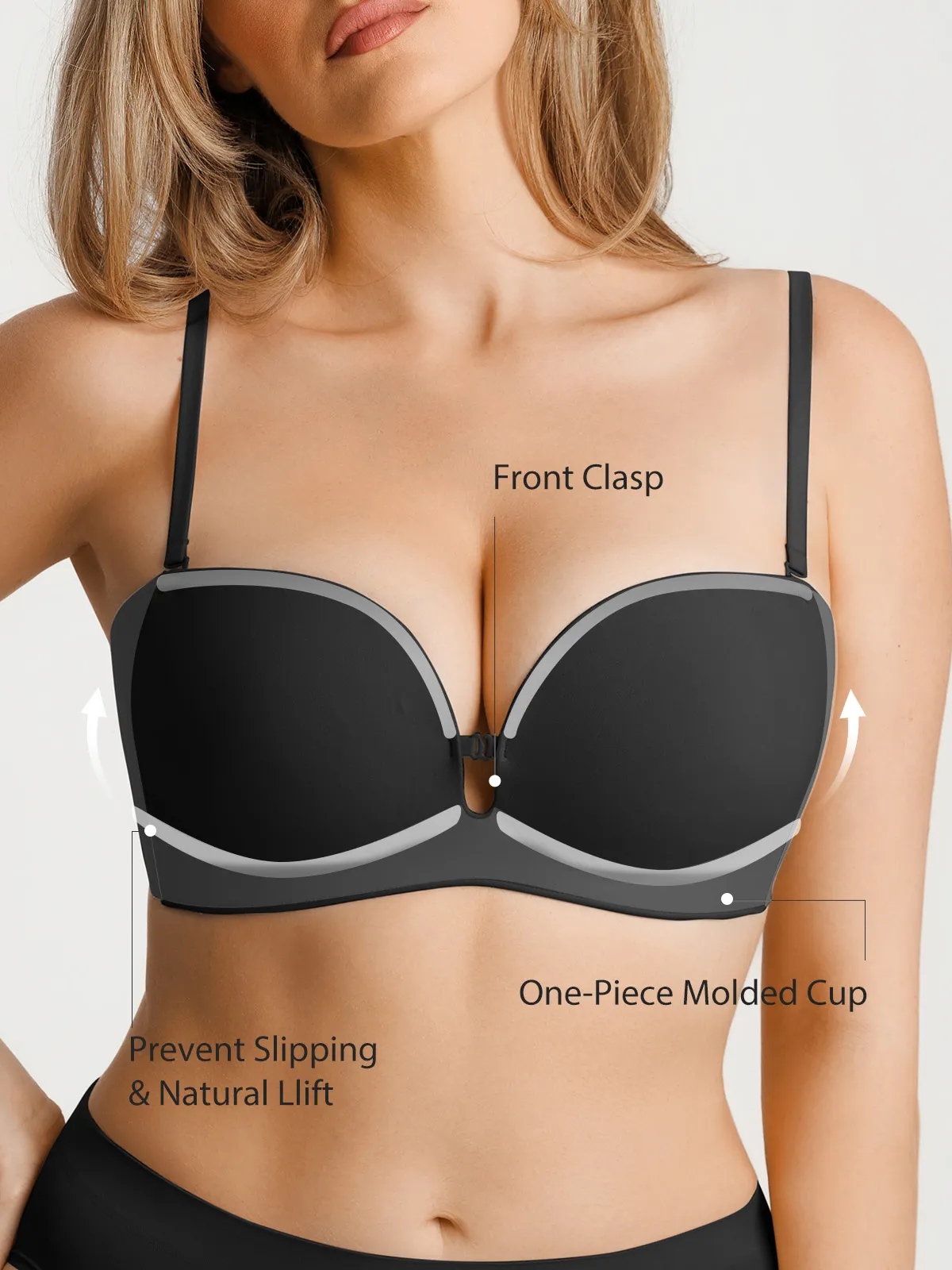 Seamless Non-Slip Shaping Strapless Bra - Image 20