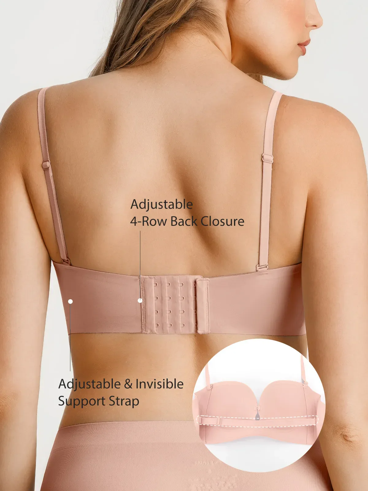 Seamless Non-Slip Shaping Strapless Bra - Image 35