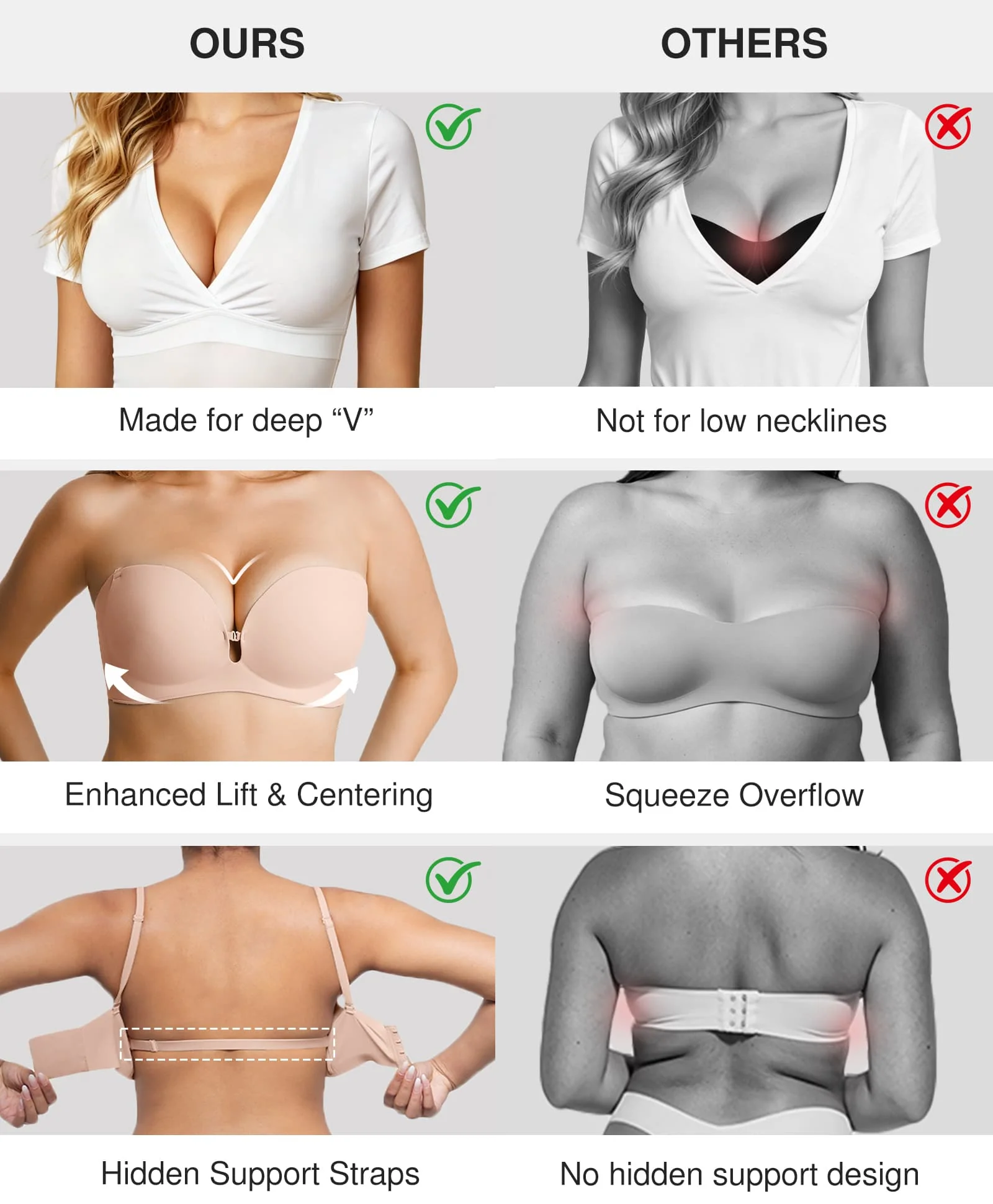 Seamless Non-Slip Shaping Strapless Bra - Image 4