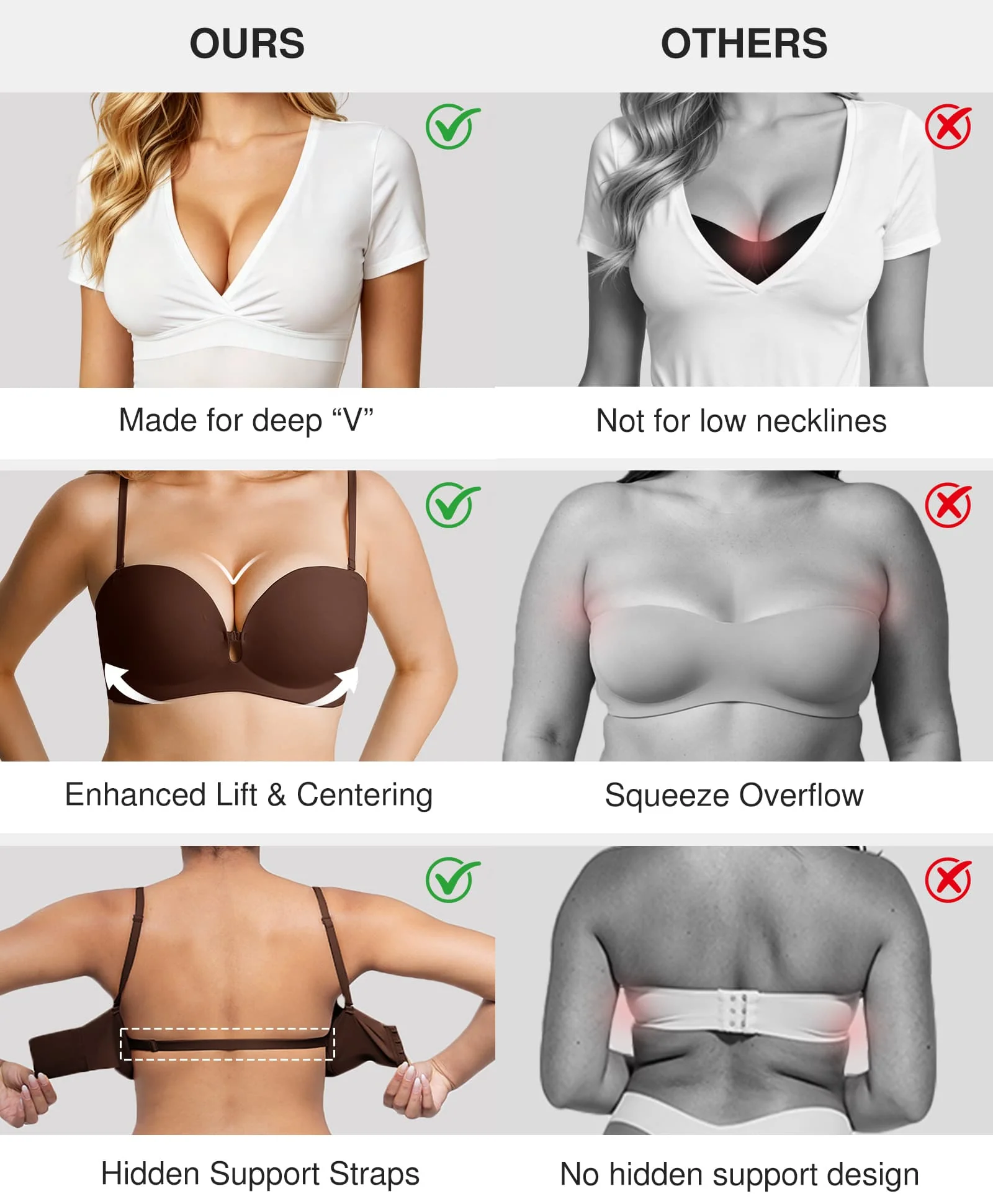Seamless Non-Slip Shaping Strapless Bra - Image 47