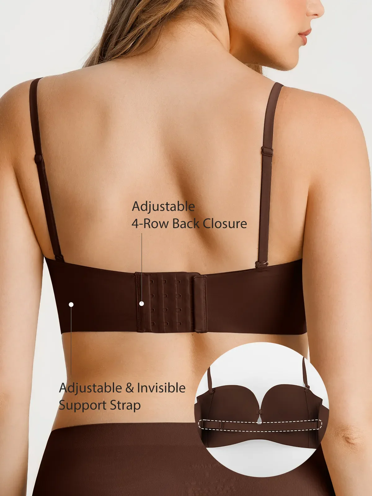 Seamless Non-Slip Shaping Strapless Bra - Image 50