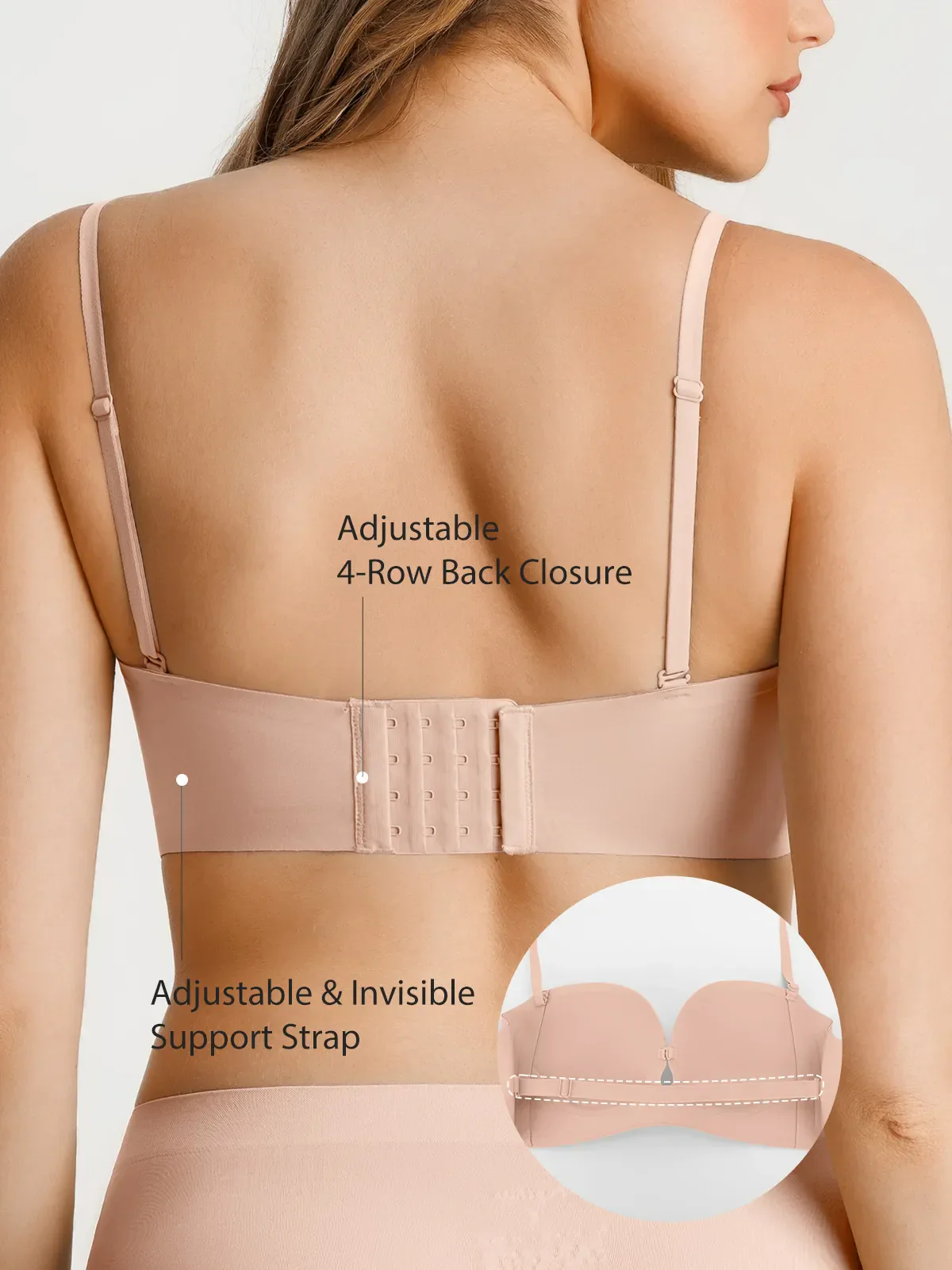 Seamless Non-Slip Shaping Strapless Bra - Image 7
