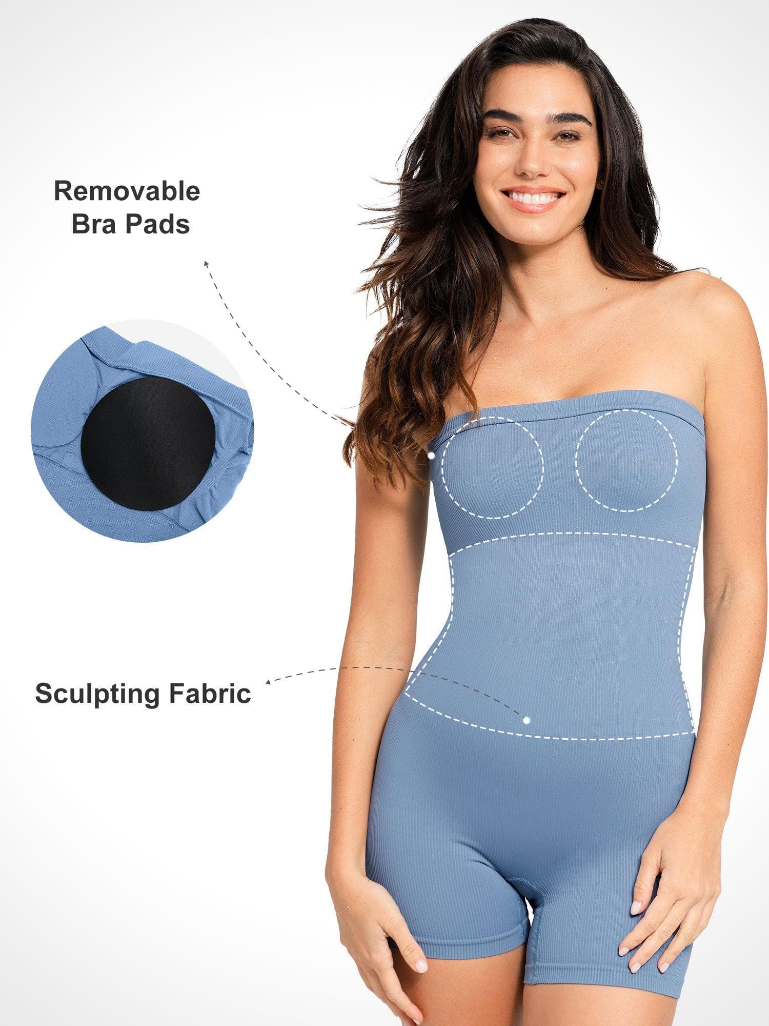 The Shapewear Romper Seamless Bandeau - Image 12