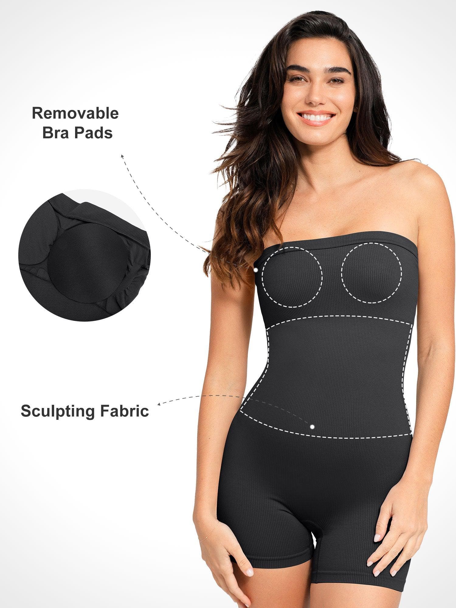 The Shapewear Romper Seamless Bandeau - Image 3