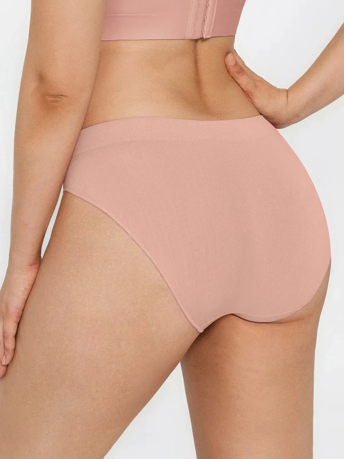 Seamless Solid Mid-Rise Brief - Image 12