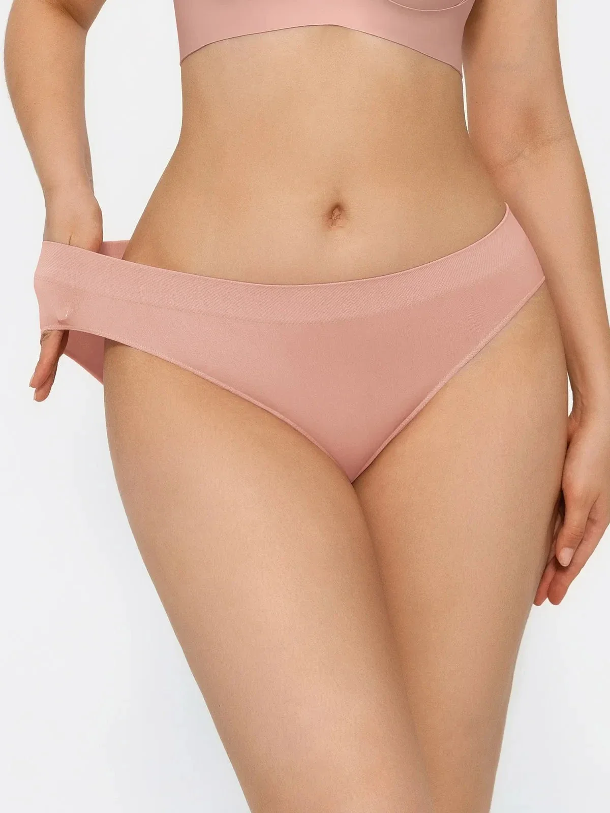 Seamless Solid Mid-Rise Brief - Image 13