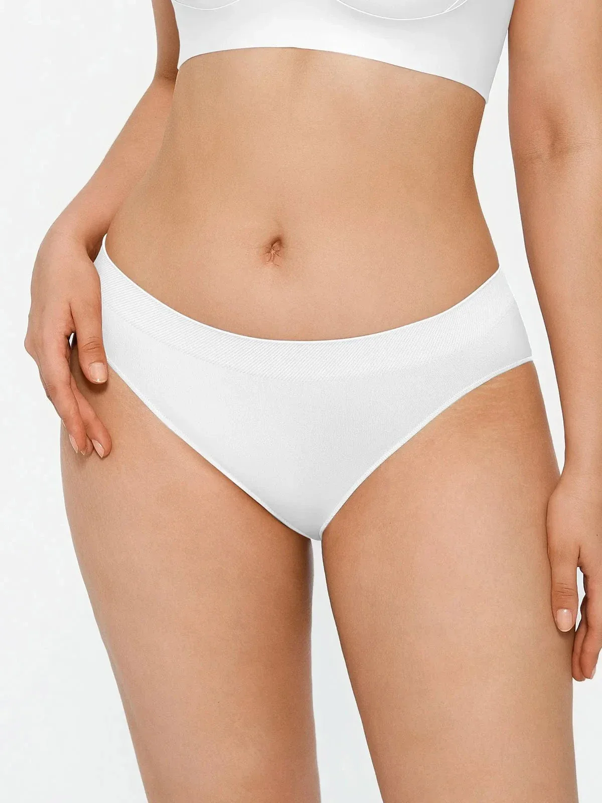 Seamless Solid Mid-Rise Brief - Image 14