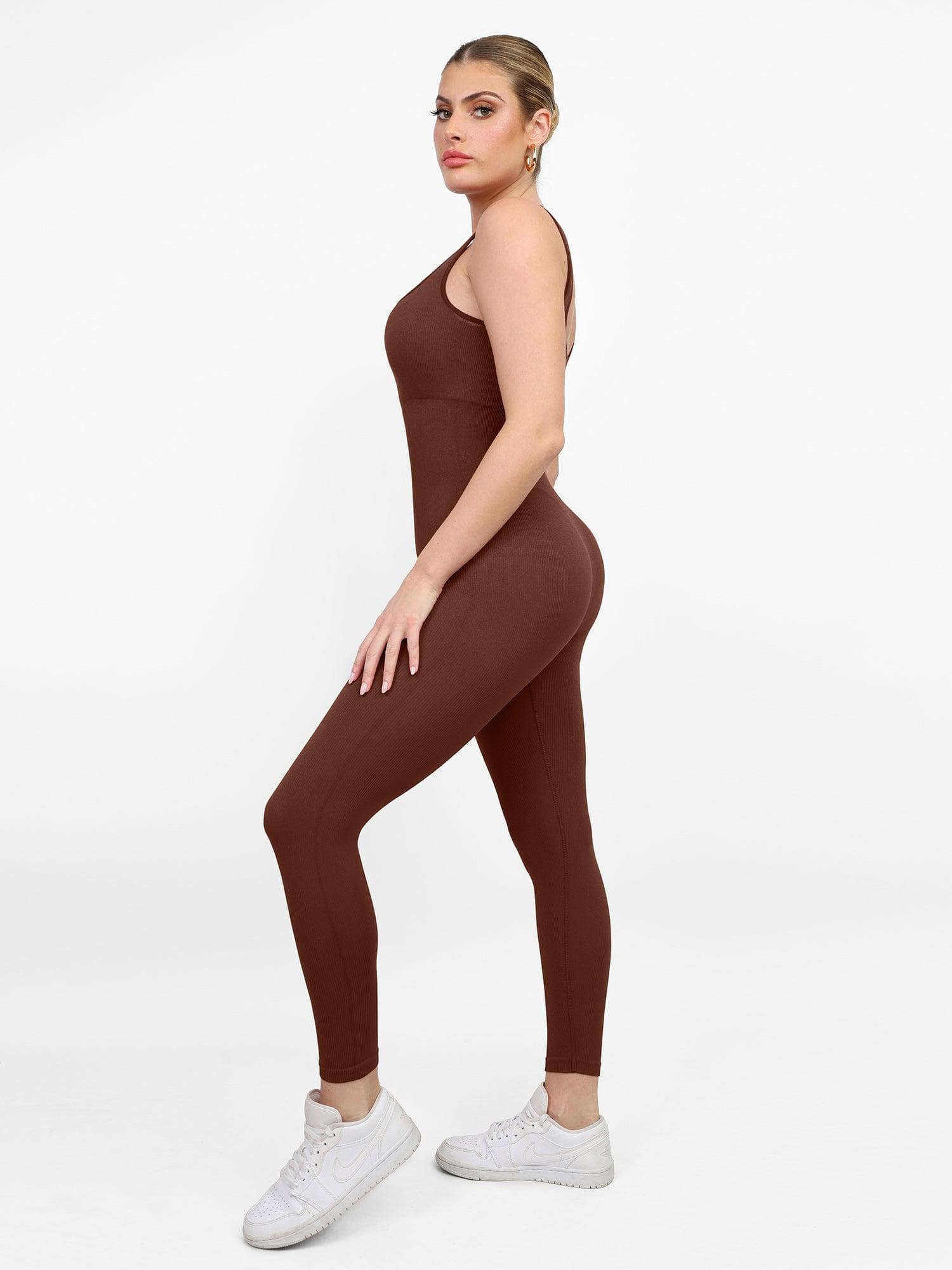Shapewear Seamless Square Neck Workout Jumpsuit or Romper - Image 30