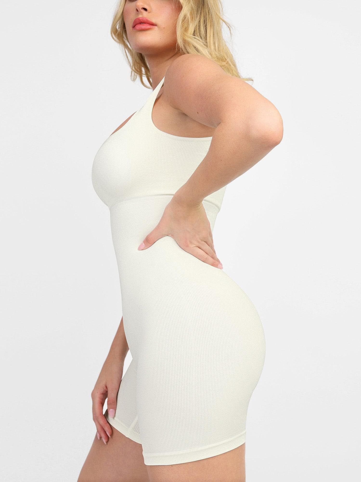 Shapewear Seamless Square Neck Smoothing Sport Romper - Image 50