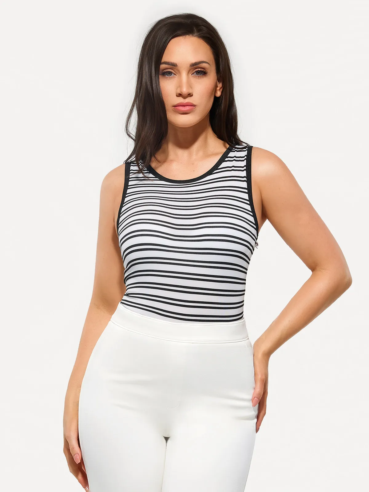 Seamless Striped Shapewear Tank - Image 7