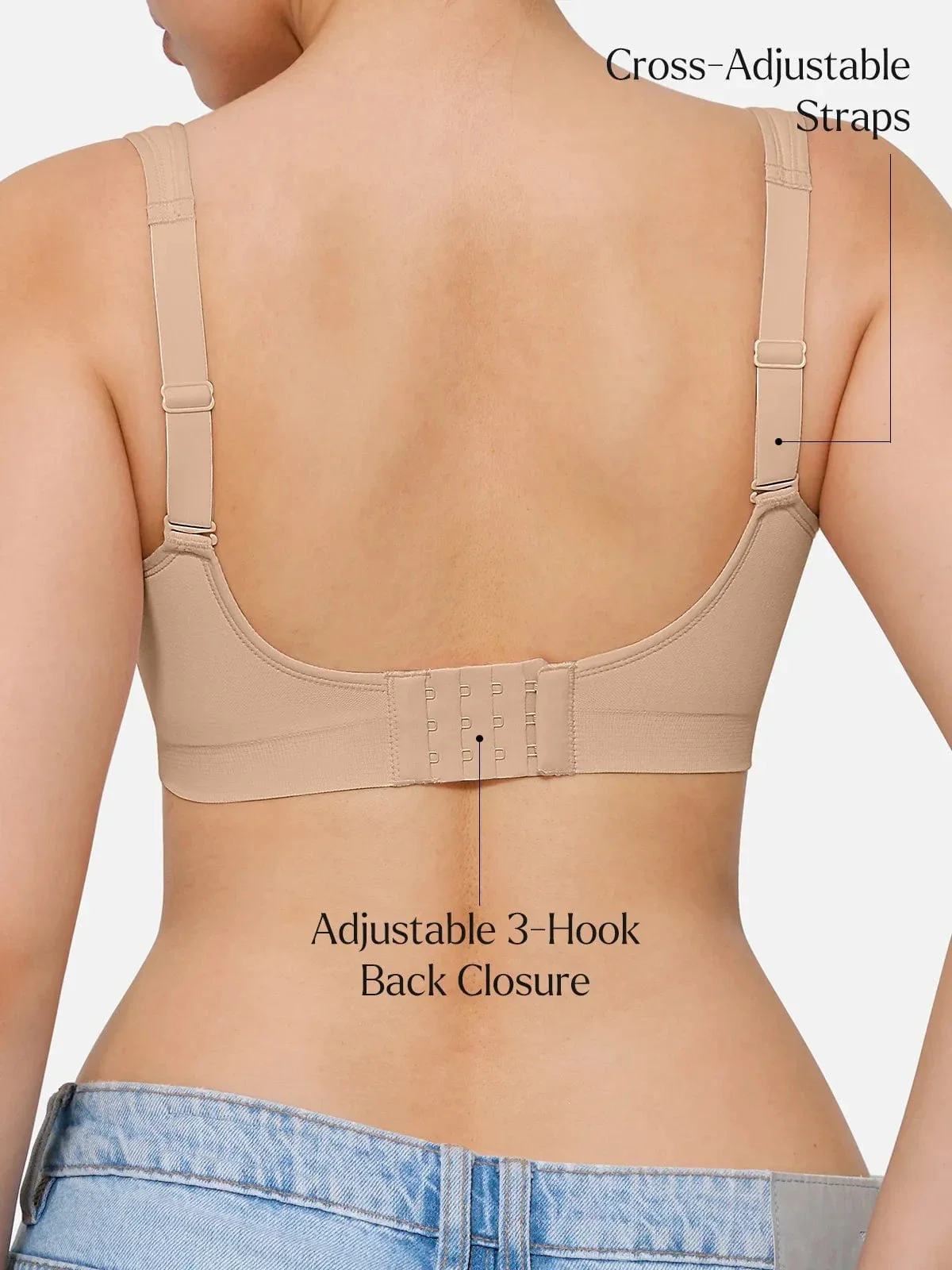 Seamless Wireless Adjustable Comfort Minimizer Support Bra - Image 15