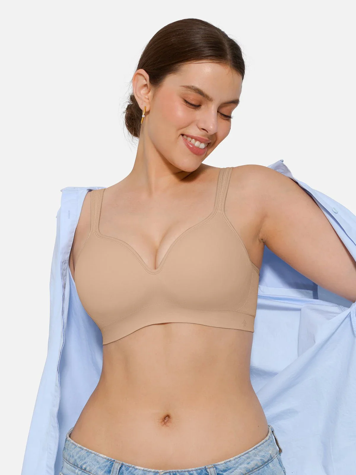 Seamless Wireless Adjustable Comfort Minimizer Support Bra - Image 18