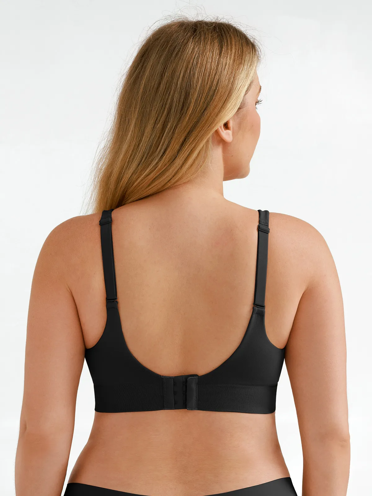 Seamless Wireless Adjustable Wide-Strap T-Shirt Bra - Image 10
