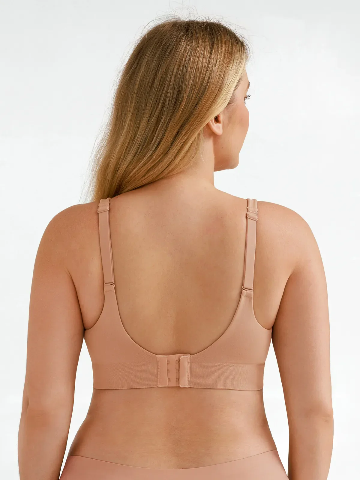 Seamless Wireless Adjustable Wide-Strap T-Shirt Bra - Image 16