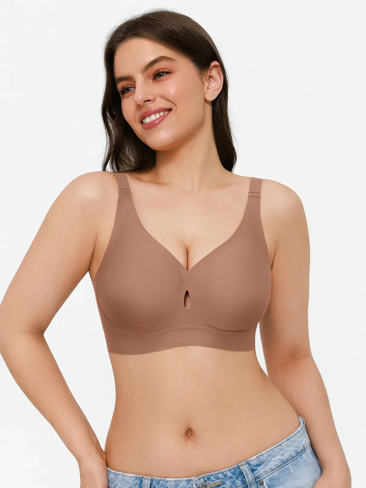Seamless Wireless Jelly Contour Minimizer Support Bra - Image 10
