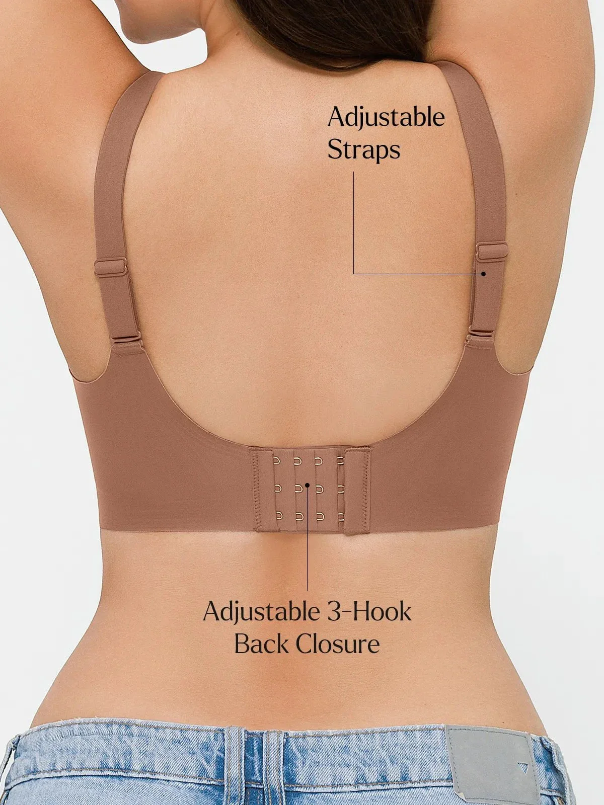 Seamless Wireless Jelly Contour Minimizer Support Bra - Image 12