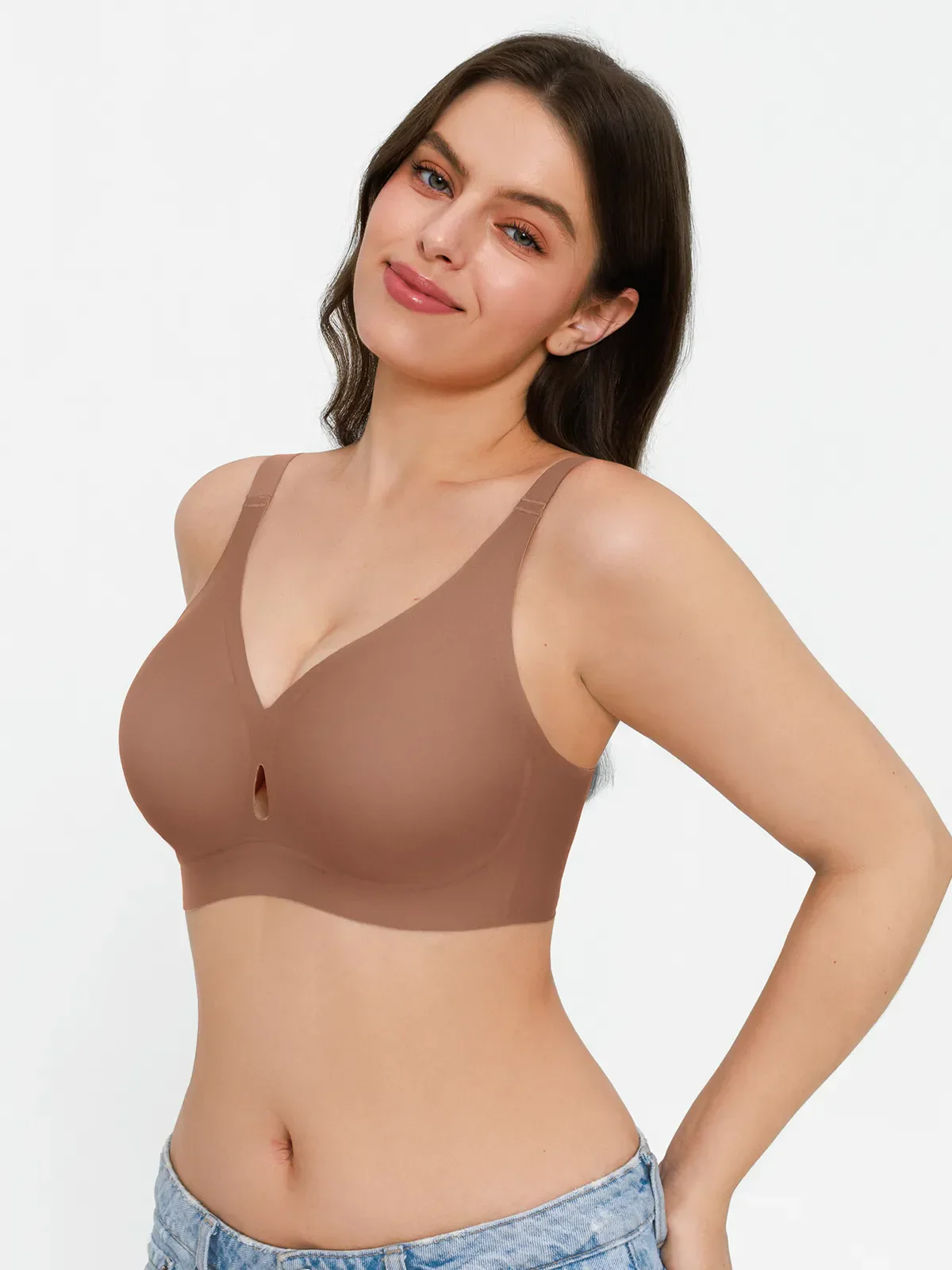 Seamless Wireless Jelly Contour Minimizer Support Bra - Image 13