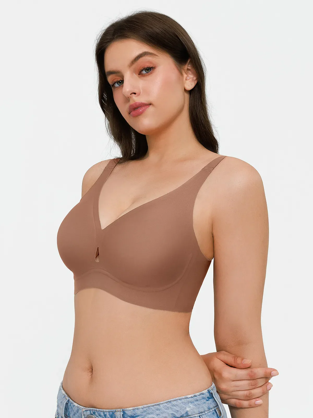 Seamless Wireless Jelly Contour Minimizer Support Bra - Image 15