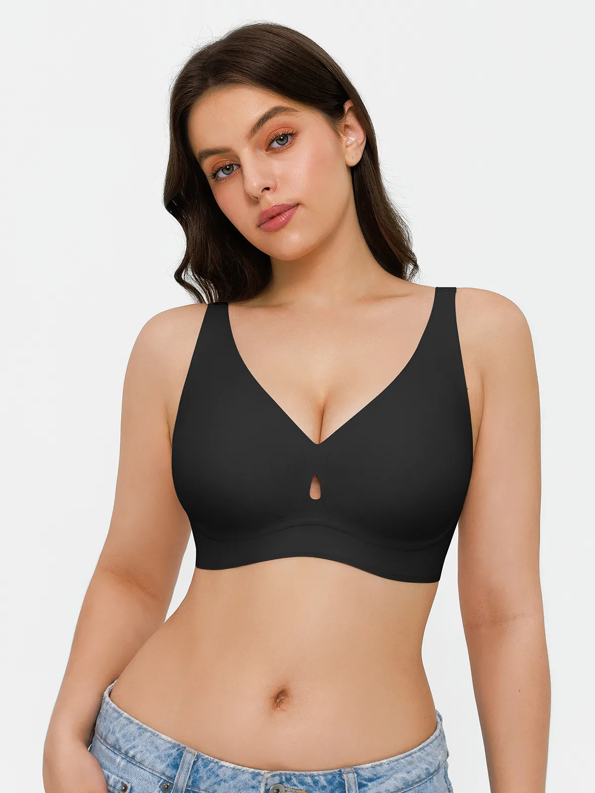 Seamless Wireless Jelly Contour Minimizer Support Bra - Image 17
