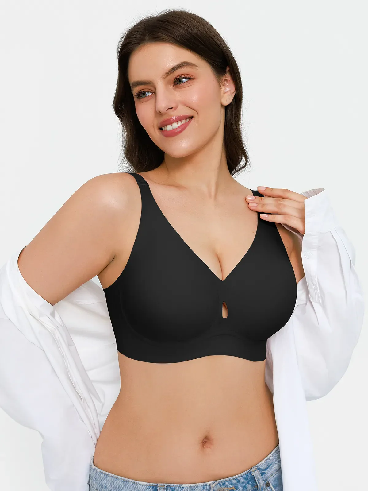 Seamless Wireless Jelly Contour Minimizer Support Bra - Image 21