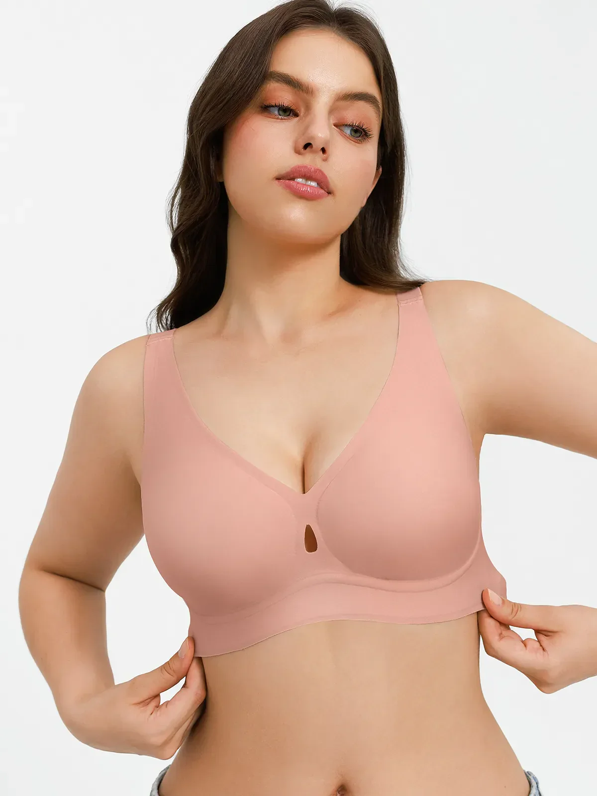 Seamless Wireless Jelly Contour Minimizer Support Bra - Image 29