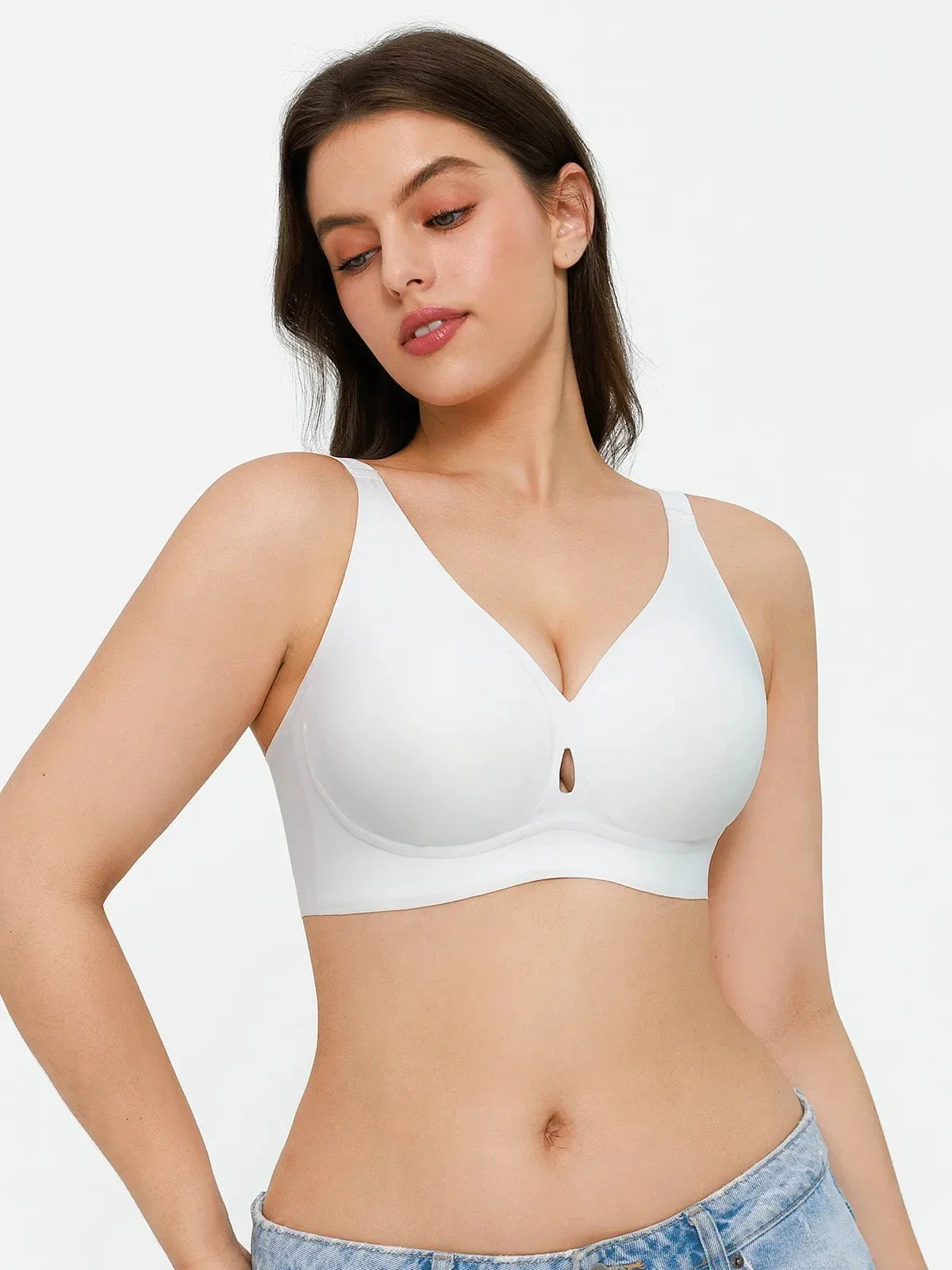 Seamless Wireless Jelly Contour Minimizer Support Bra - Image 33