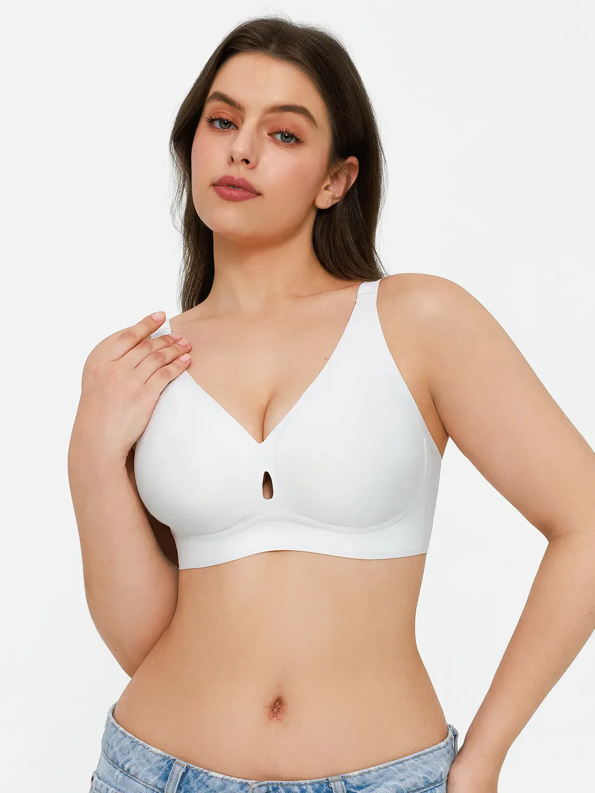 Seamless Wireless Jelly Contour Minimizer Support Bra - Image 34