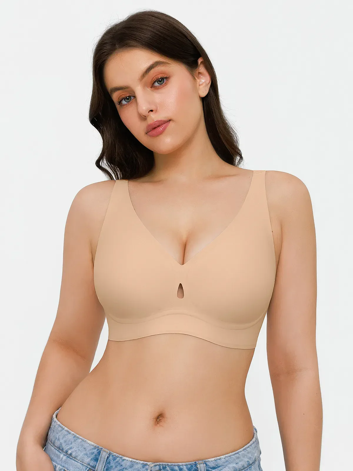Seamless Wireless Jelly Contour Minimizer Support Bra - Image 36