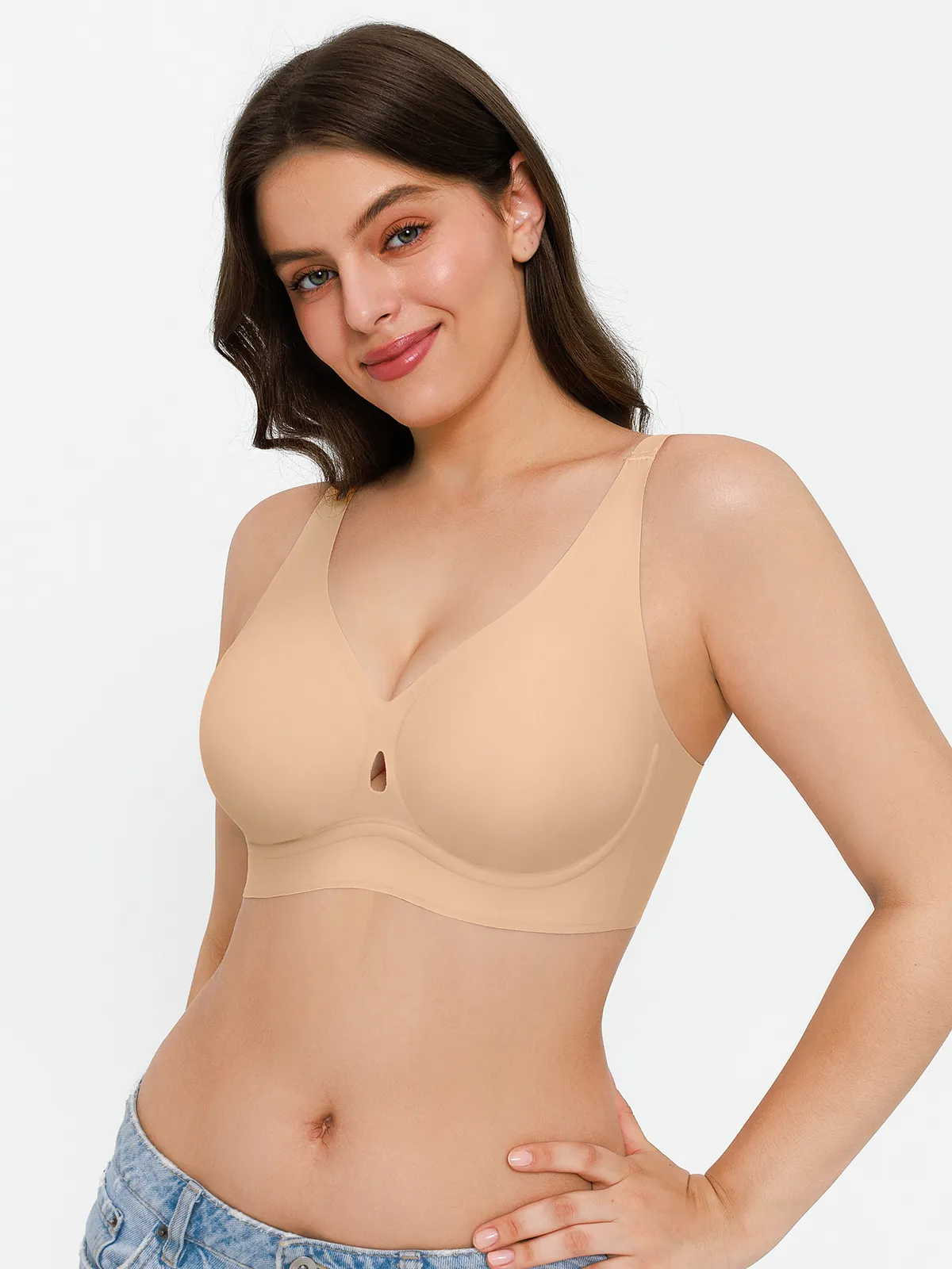 Seamless Wireless Jelly Contour Minimizer Support Bra - Image 39