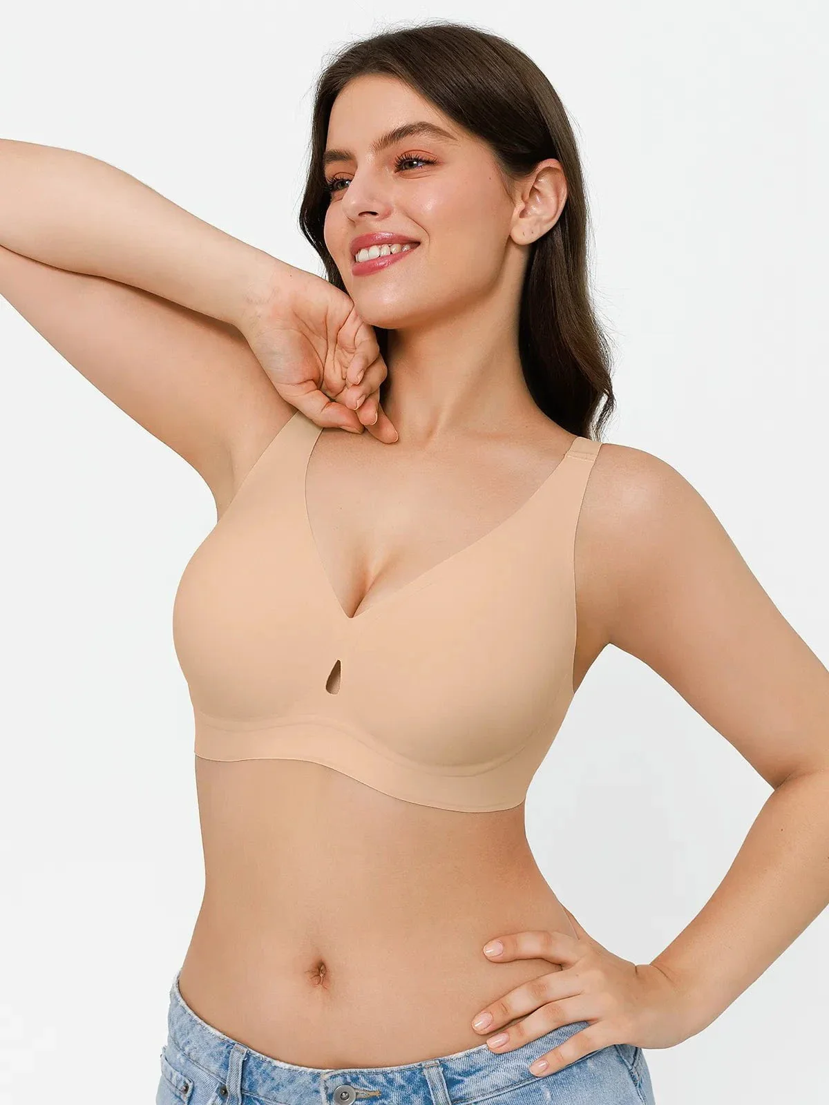 Seamless Wireless Jelly Contour Minimizer Support Bra - Image 40