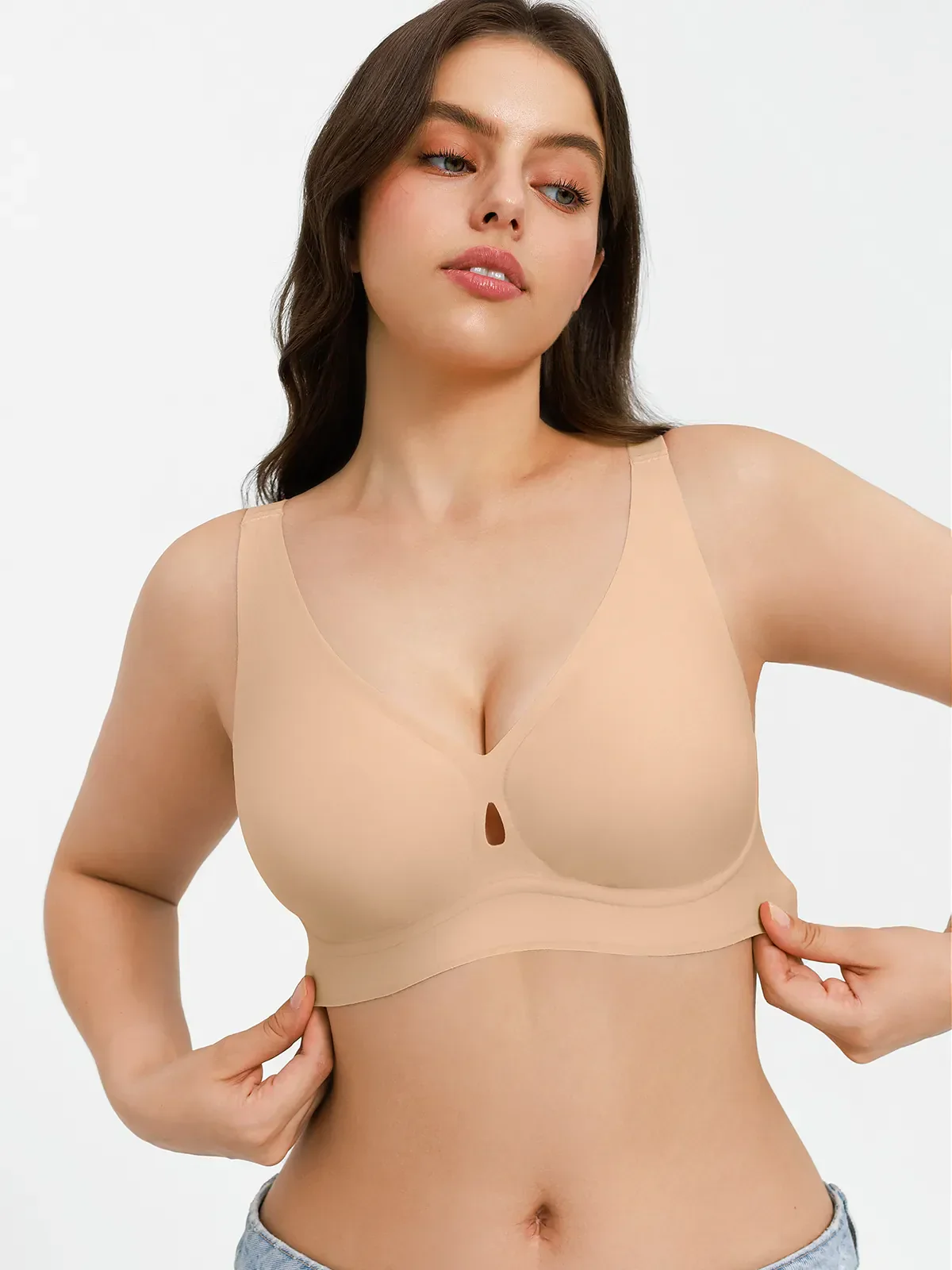 Seamless Wireless Jelly Contour Minimizer Support Bra - Image 42