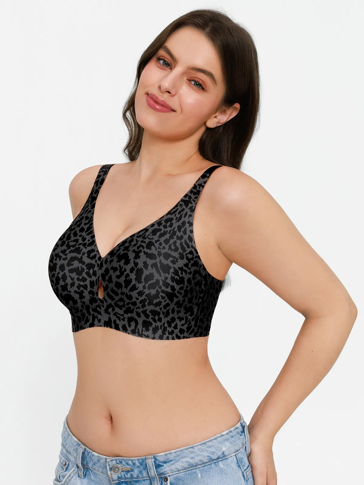 Seamless Wireless Jelly Contour Minimizer Support Bra - Image 46