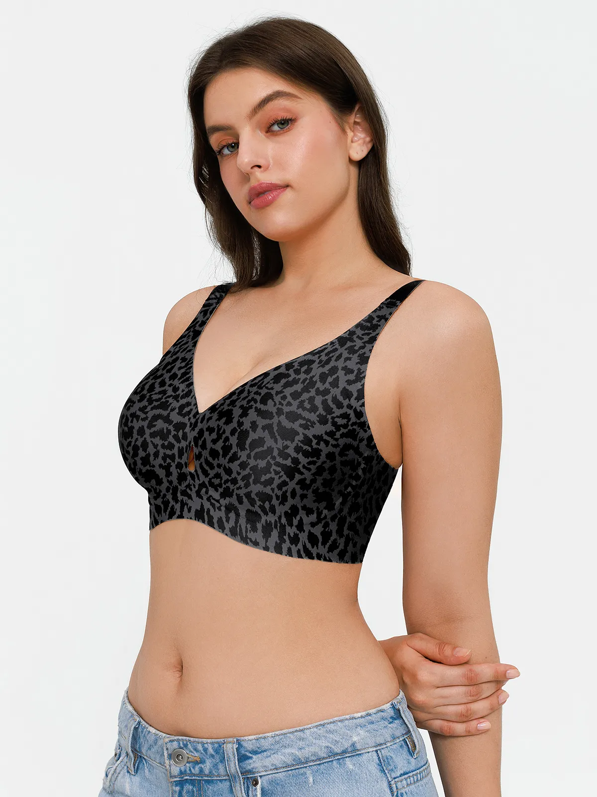 Seamless Wireless Jelly Contour Minimizer Support Bra - Image 47