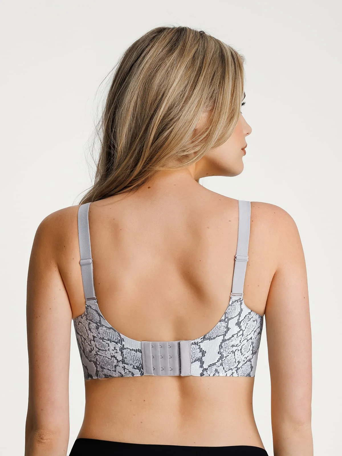 Seamless Wireless Jelly Leopard Contour Minimizer Support Bra - Image 17