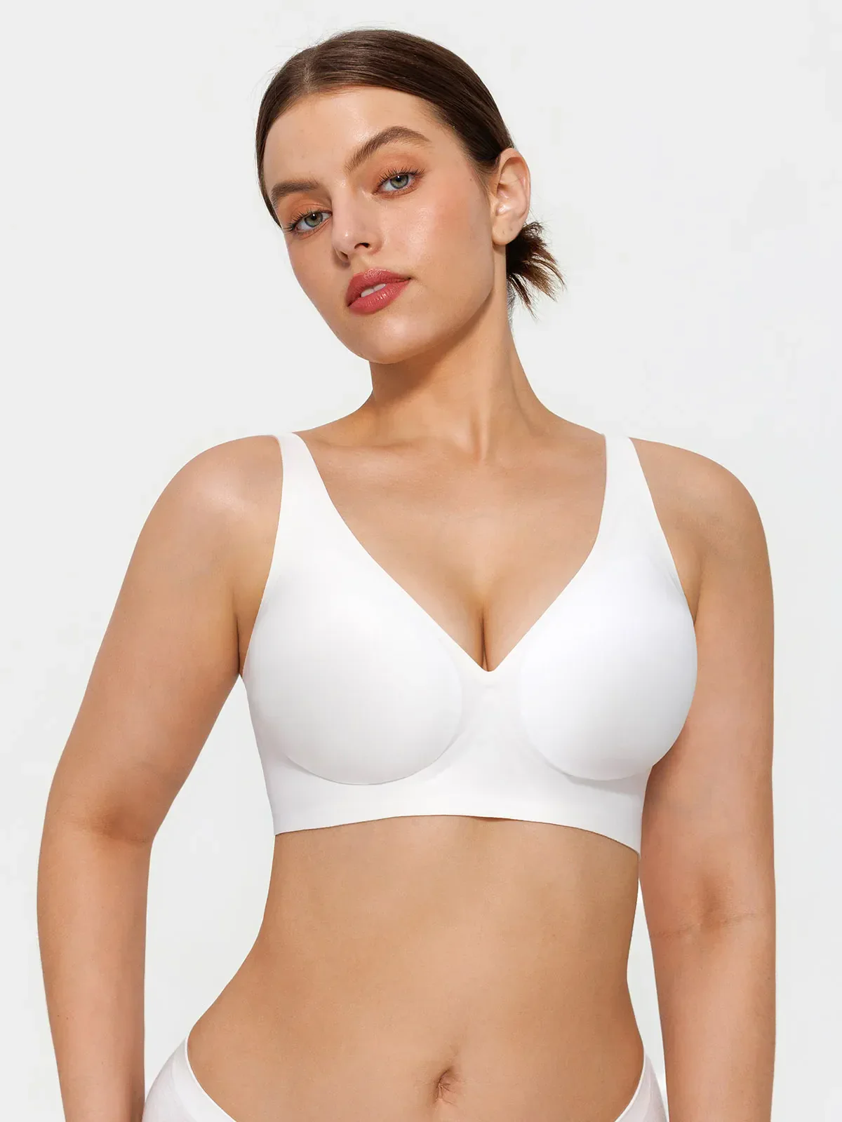 Seamless Wireless Jelly Leopard Contour Minimizer Support Bra - Image 69