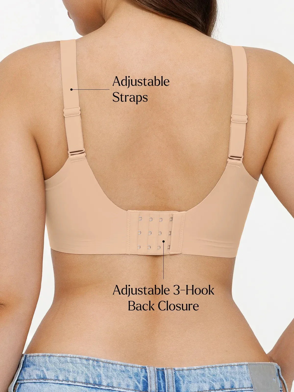 Seamless Wireless Ruched Comfort Minimizer Bra - Image 19