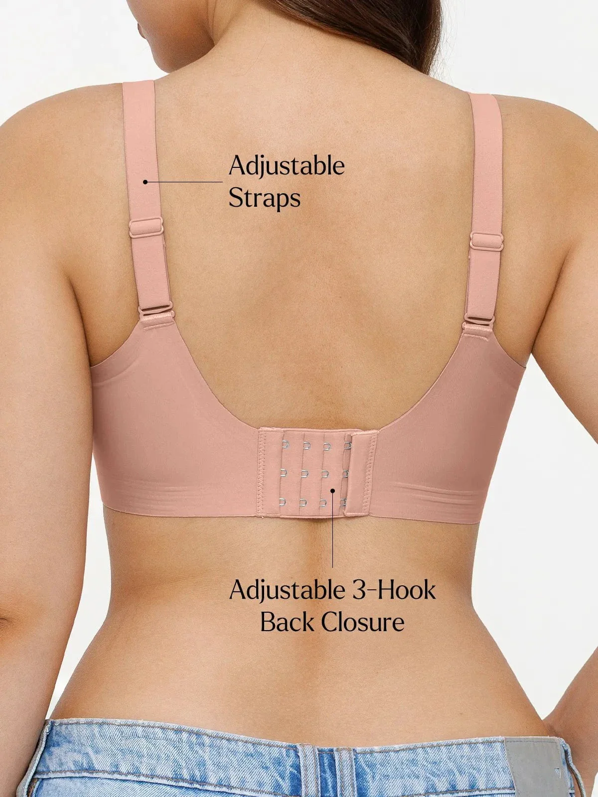 Seamless Wireless Ruched Comfort Minimizer Bra - Image 25