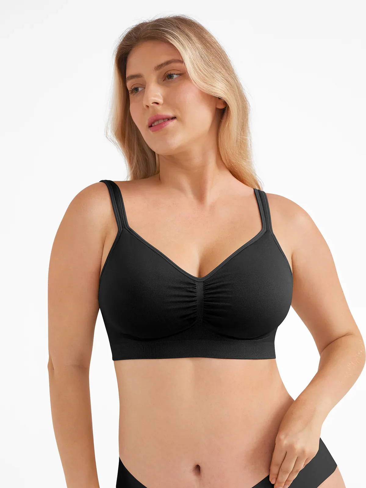 Seamless Wireless Wide-Strap Everyday Bra - Image 11