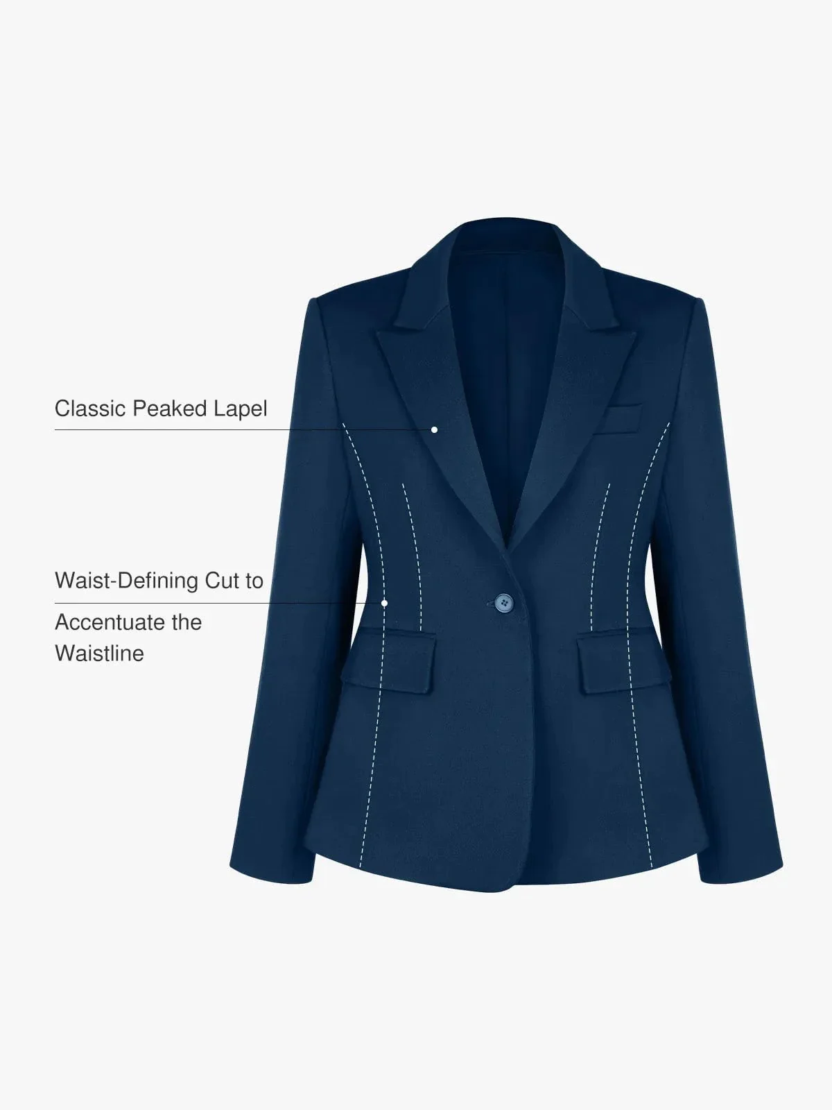 Shape-Sculpting Fitted Blazer - Image 3