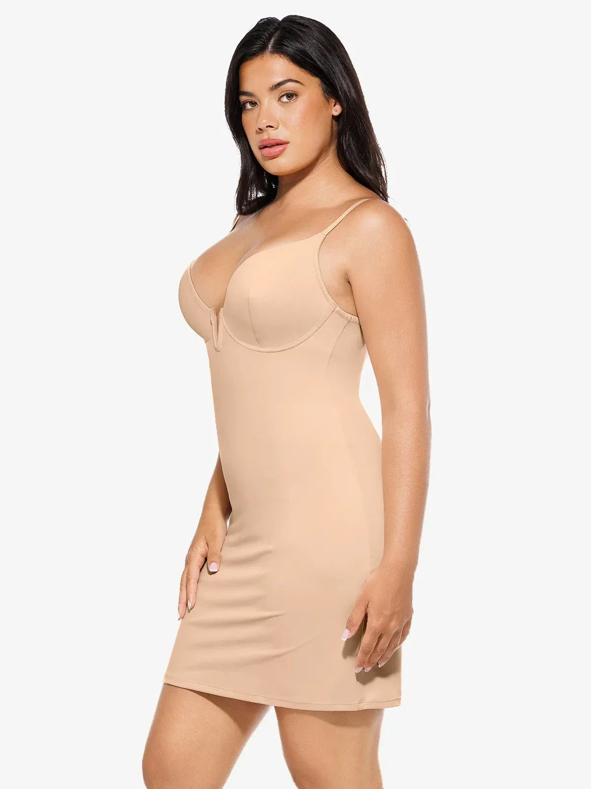 Shapewear 2-in-1 Lace Overlay Sculpting Dress - Image 31