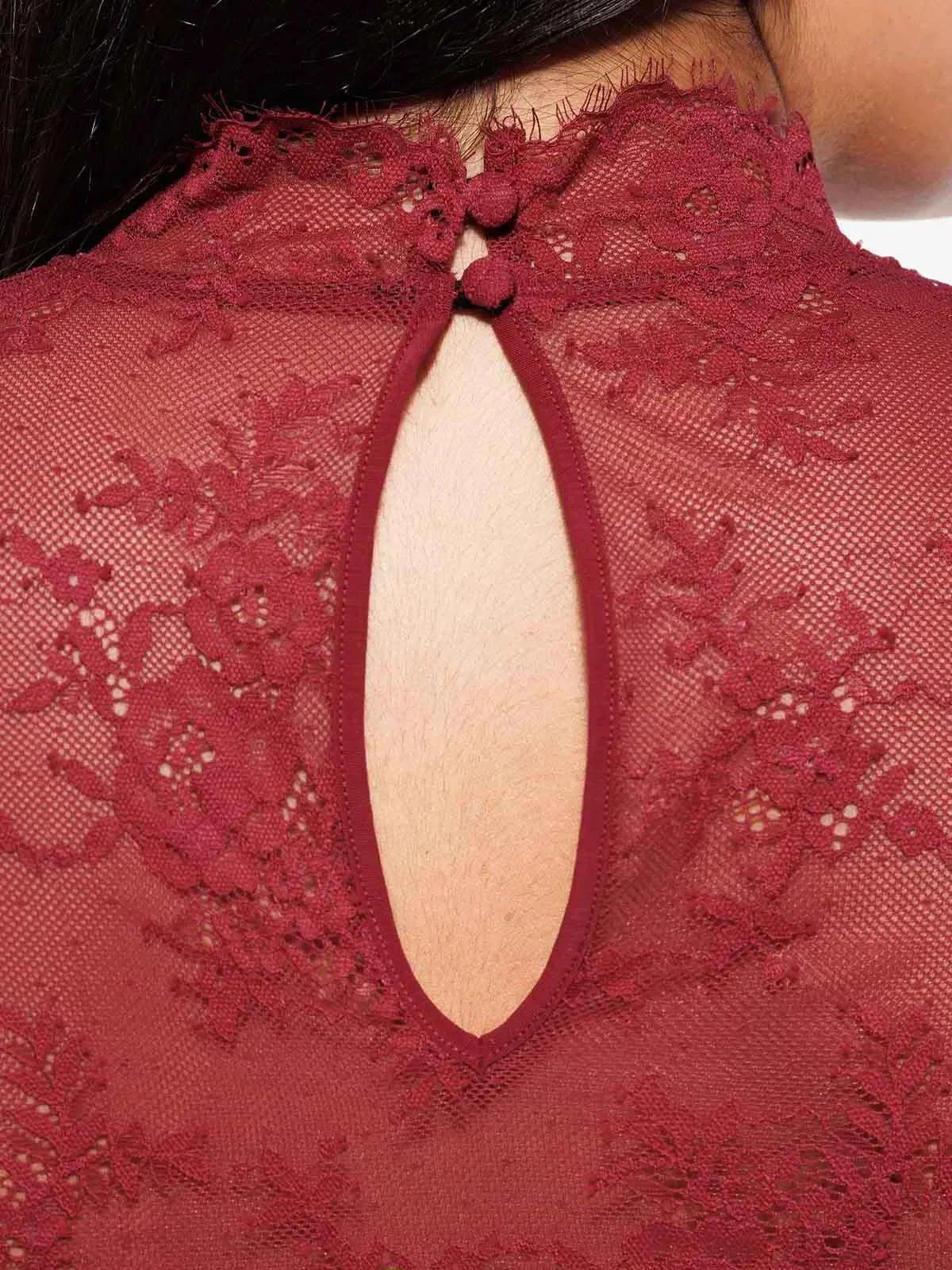 Shapewear 2-in-1 Lace Overlay Sculpting Dress - Image 44