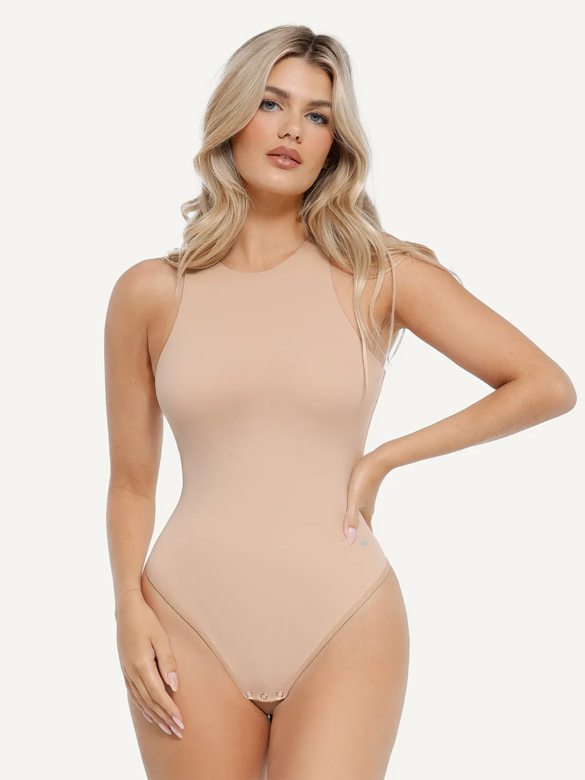 Shapewear Cloudsense Sleeveless Cutaway Round Neck Bodysuit - Image 48